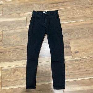 High waist top shop black skinny jeans